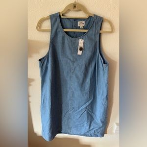 J.Crew Chambray Shift Dress - L
